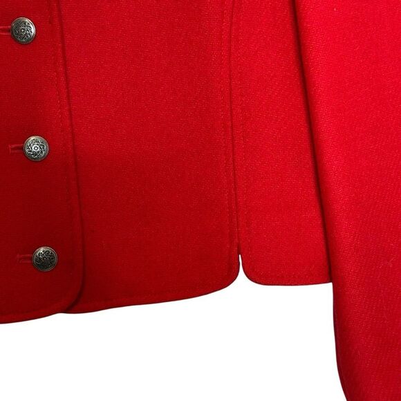 Pendleton Vintage Red Wool Cropped jacket | Size 10 - Picture 4 of 8